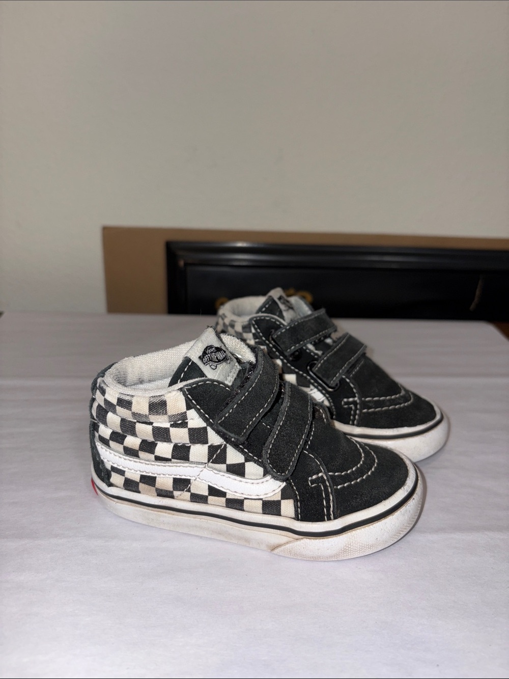 Vans Sk8-Mid  black and white Checkerboard